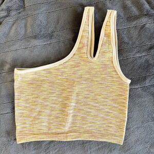 Offline by Aerie‎ Ribbed Seamless One Shoulder Sports Bra Women's Sz S